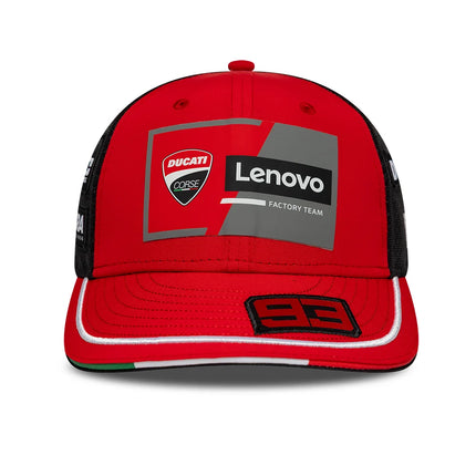 Ducati Corse Lenovo Team New Era Marc Marquez E-Frame Trucker Baseball Cap 2026