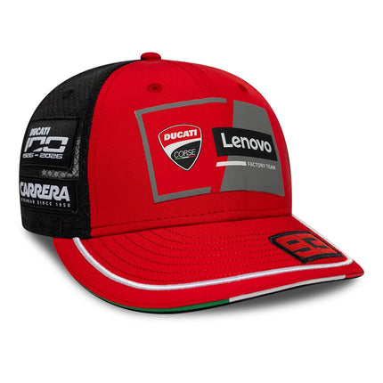 Ducati Corse Lenovo Team New Era Marc Marquez E-Frame Trucker Baseball Cap 2026