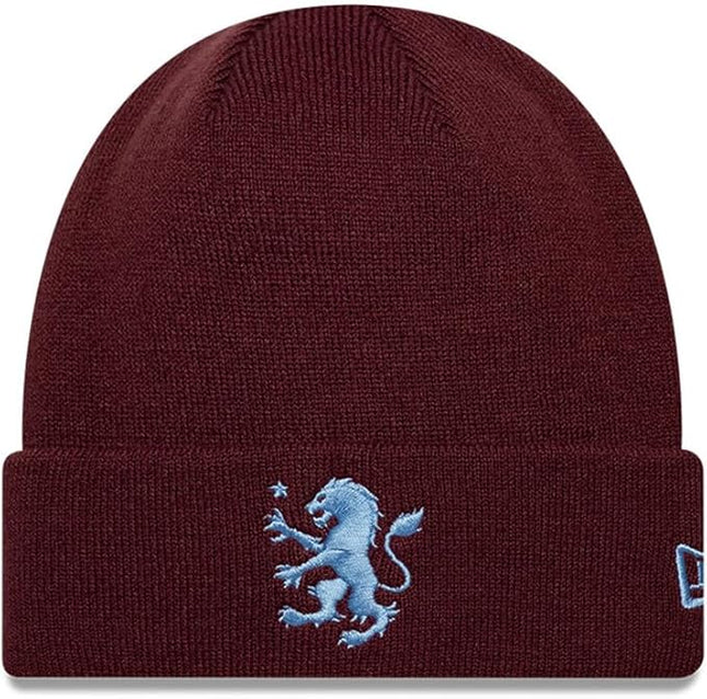 Aston Villa Football Club New Era Core Logo Cuff Beanie Hat