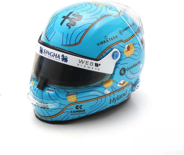 Alfa Romeo F1 Team Spark Model Valtteri Bottas Belgian GP 1/5 Scale Mini Helmet 2023