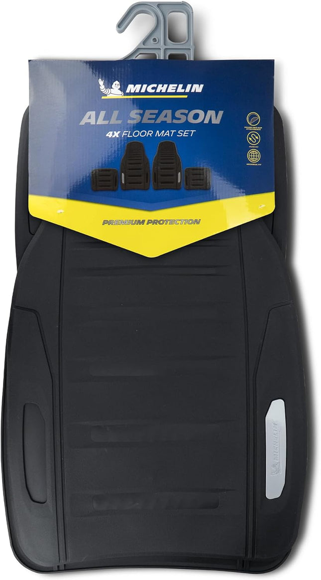 Michelin Heavy Duty Non-Slip Car Floor Mats 4 Piece Set of Front & Rear