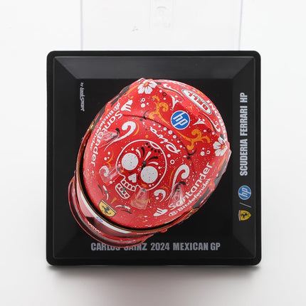 Scuderia Ferrari F1 Official LookSmart Carlos Sainz Mexican GP 1/5 Scale Mini Helmet 2024