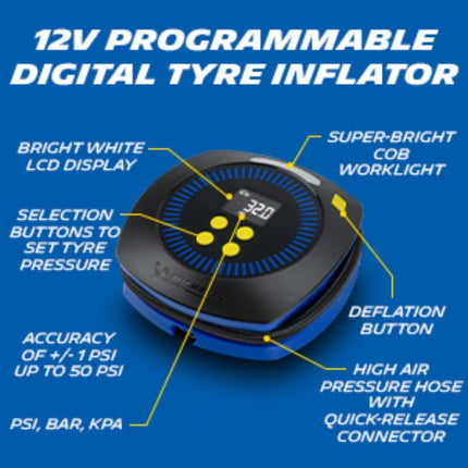 Michelin 12V Digital Micro Programmable Tyre Inflator