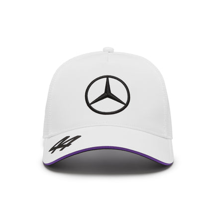 Mercedes AMG Petronas F1 Team Lewis Hamilton White Baseball Cap 2024