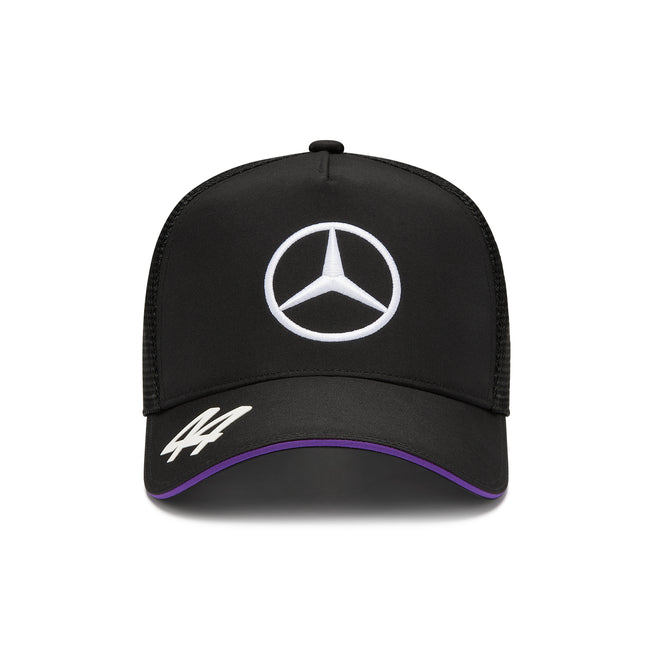 Casquette Mercedes-AMG Petronas Motorsport Gorge Russell Officiel Formule 1 Noir - Prêt-à-Porter Casquette Mercedes-AMG Petronas Motorsport Gorge Russell Officiel Formule 1 Noir - Prêt-à-Porter