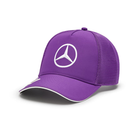 Mercedes AMG Petronas F1 Team Lewis Hamilton Purple Kids Baseball Cap 2024