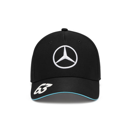 Mercedes AMG Petronas F1 Team George Russell Black Kids Baseball Cap 2024