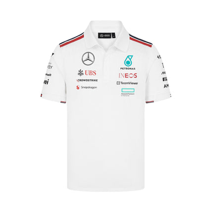 Mercedes AMG Petronas F1 Team White Poloshirt 2024