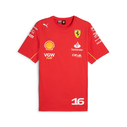 Scuderia Ferrari F1 Team Charles Leclerc Driver T-Shirt 2024