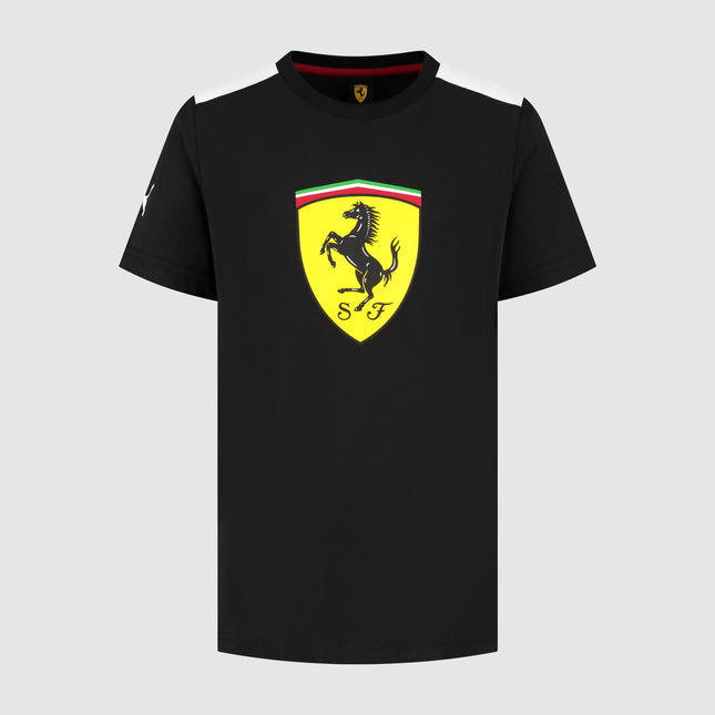 Scuderia Ferrari F1 PUMA Large Scudetto Shield Logo Kids T-Shirt