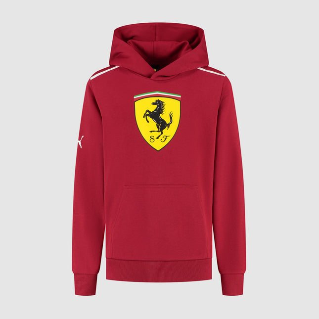 Scuderia Ferrari F1 PUMA Large Scudetto Shield Logo Kids Hoody