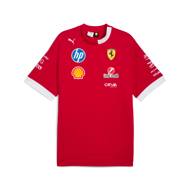 Scuderia Ferrari F1 Team 2025 Drivers Oversized T-Shirt