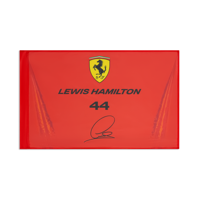 Scuderia Ferrari F1 Team PUMA Lewis Hamilton Drivers Flag
