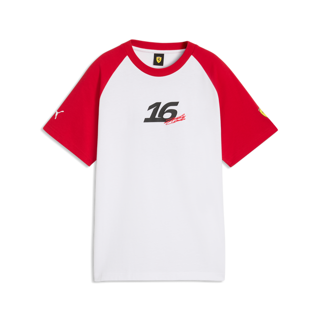 Scuderia Ferrari F1 Team PUMA Kids Charles Leclerc #16 Graphic T-Shirt