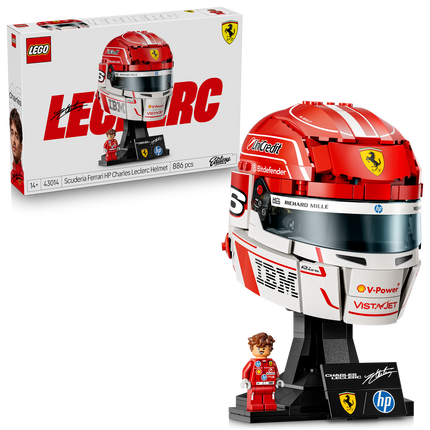Pre Order Scuderia Ferrari F1 Team Charles Leclerc LEGO Helmet