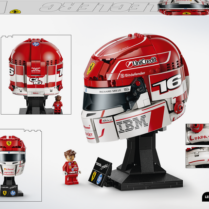 Pre Order Scuderia Ferrari F1 Team Charles Leclerc LEGO Helmet