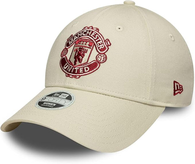 Manchester United FC New Era Women Ivory Baseball Cap