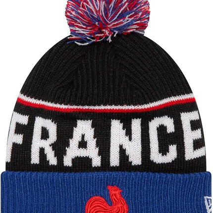 French Federation Rugby New Era Winter Pom Pom Beanie Hat