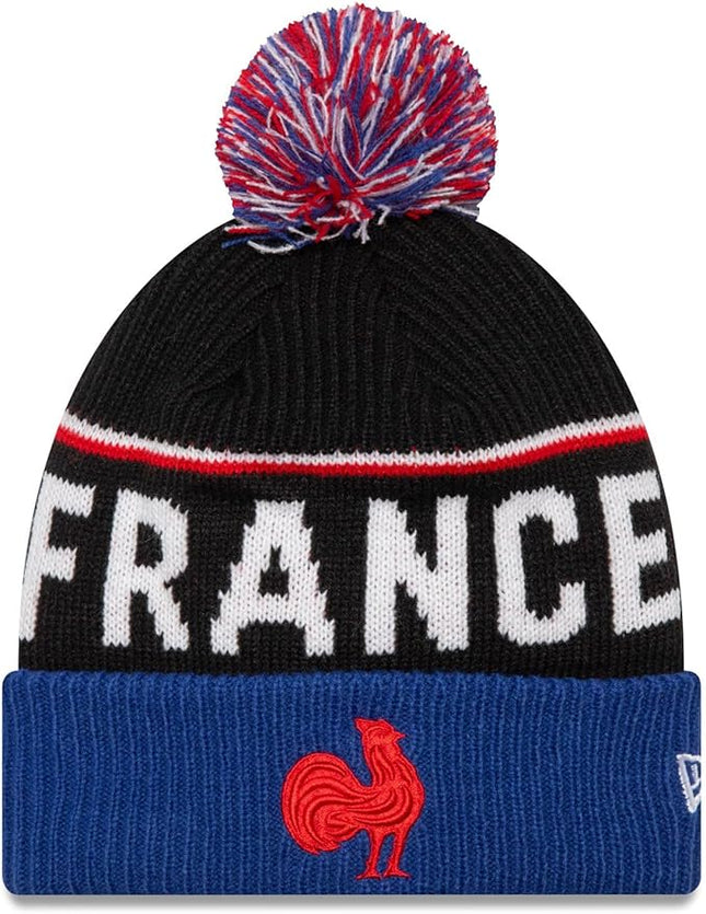French Federation Rugby New Era Winter Pom Pom Beanie Hat