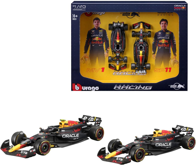 Red Bull Racing F1 Two Car Set 1/43 Scale Model Racing Car