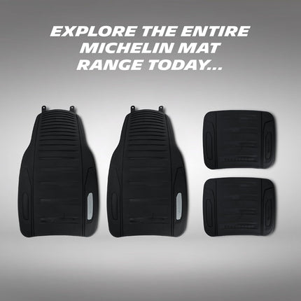 Michelin Heavy Duty Non-Slip Car Floor Mats 4 Piece Set of Front & Rear