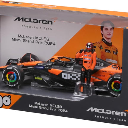 McLaren F1 Team Oscar Piastri 1/24 Scale Miami GP Model Racing Car