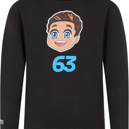 Mercedes AMG Petronas F1 Team George Russell Caricature Kids Hoody