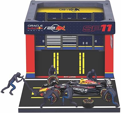 Red Bull Racing F1 Team Sergio Perez Burago Pit Pass Diorama Model Car