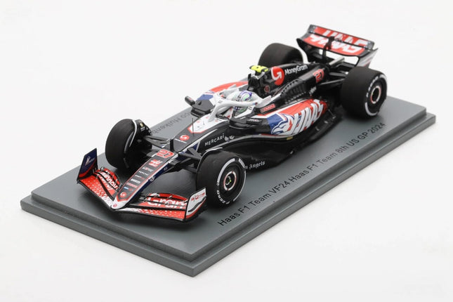Haas F1 Team Spark Model Nico Hulkenberg USA GP 8th Place Special Edition 1/43 Scale Model Car