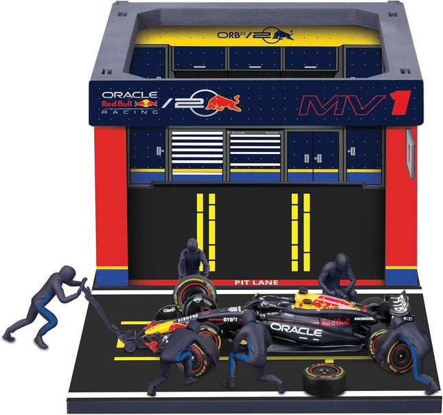 Red Bull Racing F1 Team Max Verstappen Burago Pit Pass Diorama Model Car