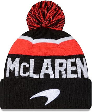 Mclaren F1 New Era Motor Bobble Beanie Hat