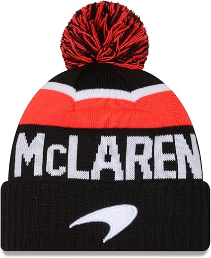 Mclaren F1 New Era Motor Bobble Beanie Hat