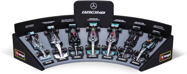 Mercedes AMG Petronas F1 Deluxe Gift Model Racing Car Set With Stand