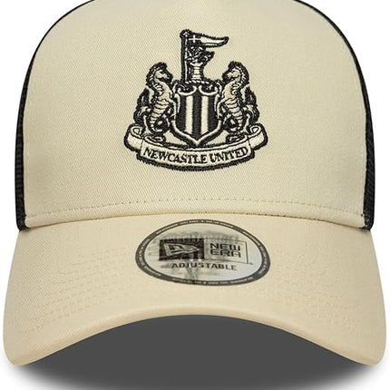 Newcastle United New Era Trucker Beige Snapback Baseball  Cap