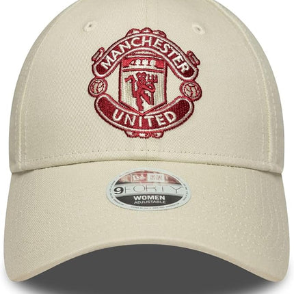 Manchester United FC New Era Women Ivory Baseball Cap