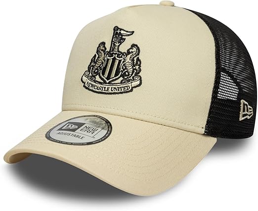 Newcastle United New Era Trucker Beige Snapback Baseball  Cap