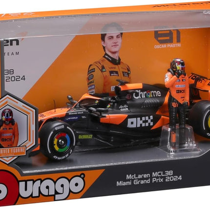 McLaren F1 Team Oscar Piastri 1/24 Scale Miami GP Model Racing Car