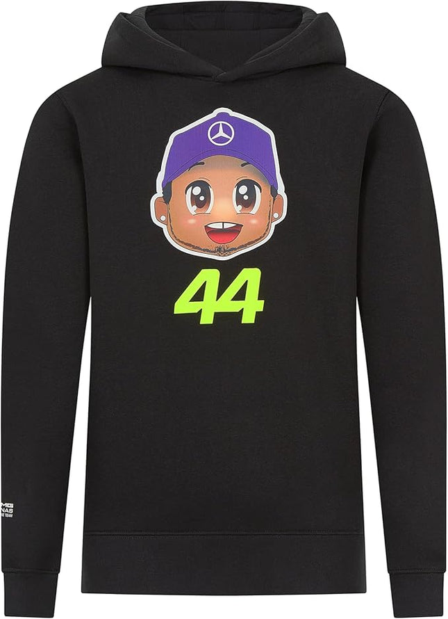 Mercedes AMG Petronas F1 Team Lewis Hamilton Caricature Kids Hoody