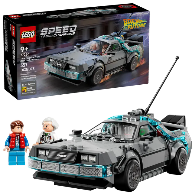 DeLorean Time Machine From Back to The Future Car LEGO Speed Champion