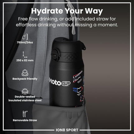 ION8 X MotoGP Racing Circuits Thermal Water Bottle 750ml