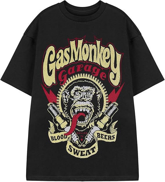 Saldi - Licenza Ufficiale Gas Monkey Garage - Logo T-Shirt Saldi - Licenza Ufficiale Gas Monkey Garage - Logo T-Shirt
