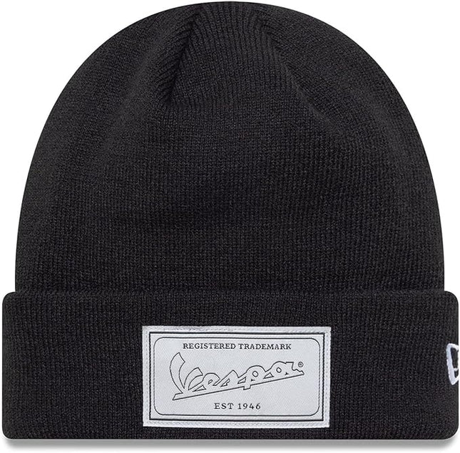 Vespa New Era Cuff Knit Black Beanie