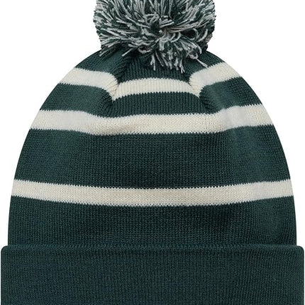 Visa Cash App Racing Bulls New Era Green Sports Stripe Beanie Hat