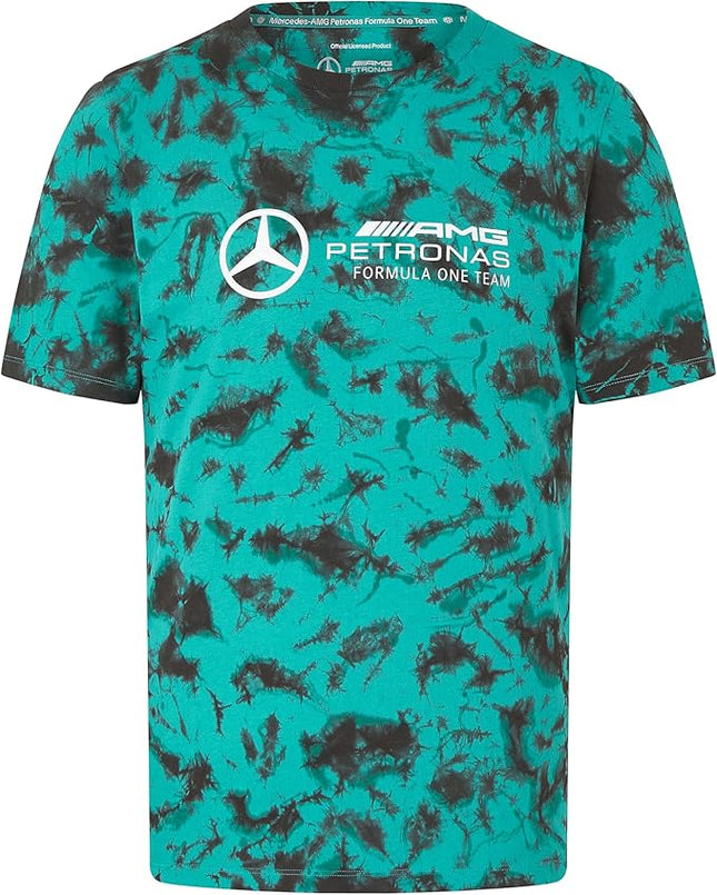 Mercedes AMG Petronas F1 Tie Dye Logo T-Shirt
