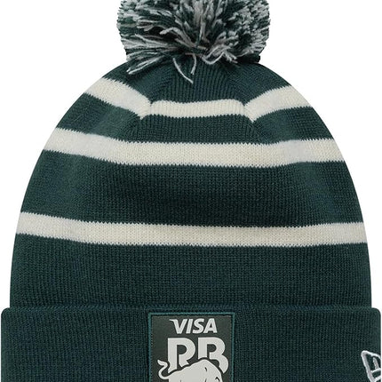 Visa Cash App Racing Bulls New Era Green Sports Stripe Beanie Hat