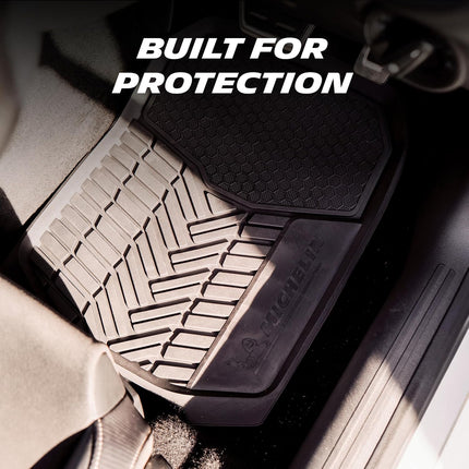 Michelin Heavy Duty Non-Slip Car Floor Mats 4 Piece Set of Front & Rear