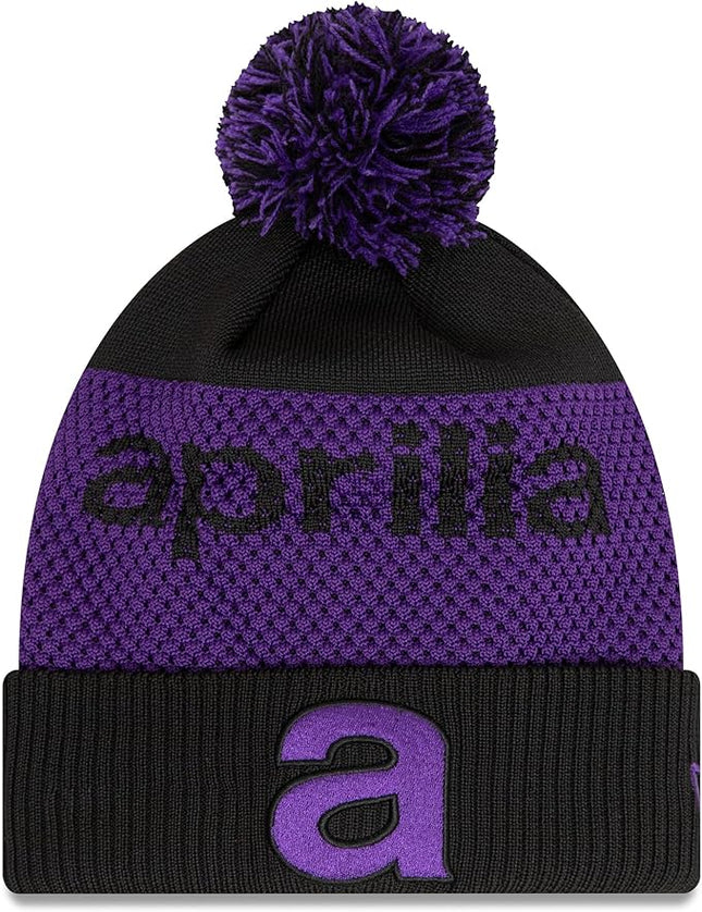 Aprilia Racing New Era Wordmark Pom Pom Cuff Beanie