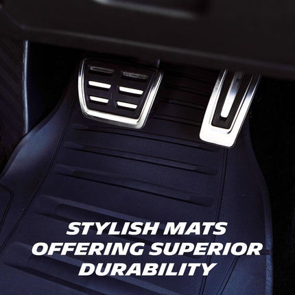 Michelin Heavy Duty Non-Slip Car Floor Mats 4 Piece Set of Front & Rear