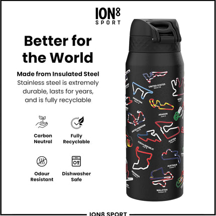 ION8 X MotoGP Racing Circuits Thermal Water Bottle 750ml