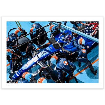 Williams Racing F1 Alex Albon 2023 USA GP Pitstop Artwork